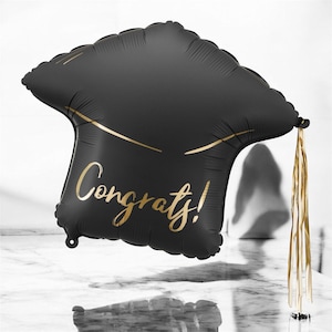 Palloncino in foil a forma di cappello di laurea, decorazione per festa di laurea della classe del 2025, regalo per eventi universitari, palloncino di laurea, regalo di congratulazioni per la laurea