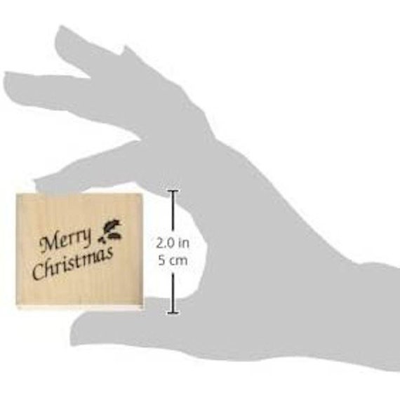 Stampendous Christmas Cling Rubber Stamp - "Merriest Wish" 3.5x4 Inch 4 thumbnail image