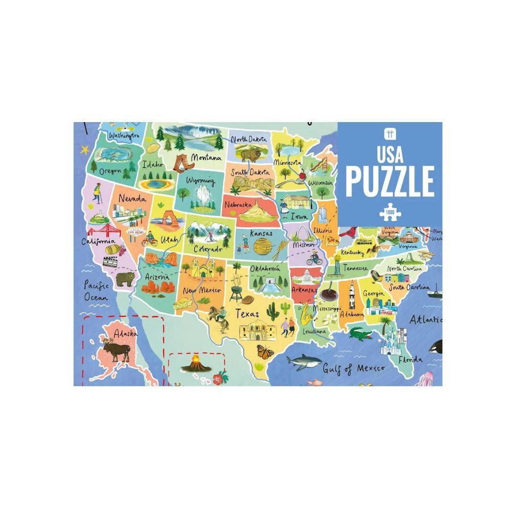 1000 Piece USA Map Jigsaw Puzzle Puzzle Birthday Gift | Etsy