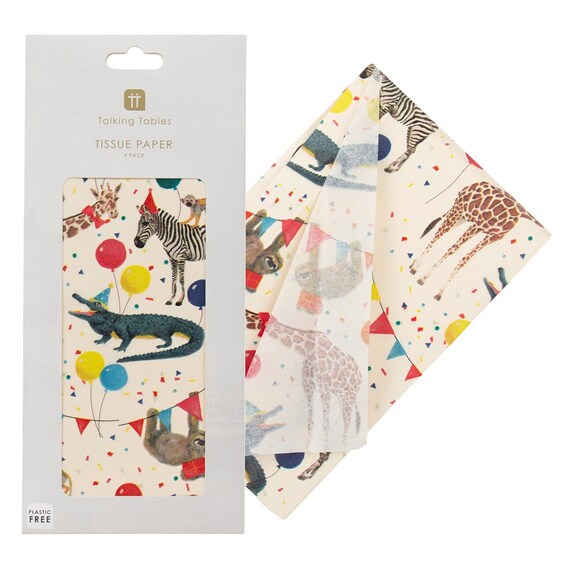 Große Geschenktüte Für Babyparty Mit Waldtier-Motiv – 33 Cm, Inkl. Karte & Seidenpapier – Perfekt Für Geschenkverpackung