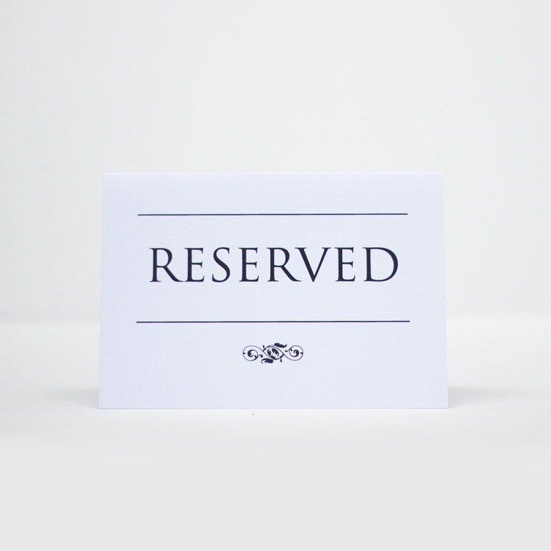 4-reserved-place-cards-signs-traditional-place-cards-a6-etsy