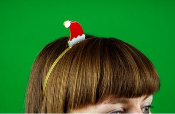 Christmas Santa Hat Metal Headband 