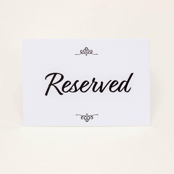 Reserved place cards discount