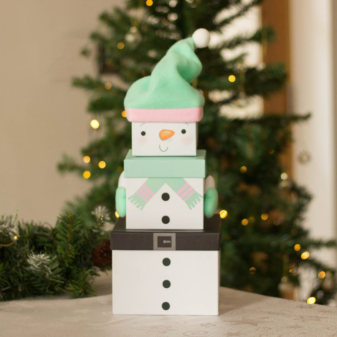 100 Pieces Christmas Kraft Paper Gift Tags Snowman Santa Tree