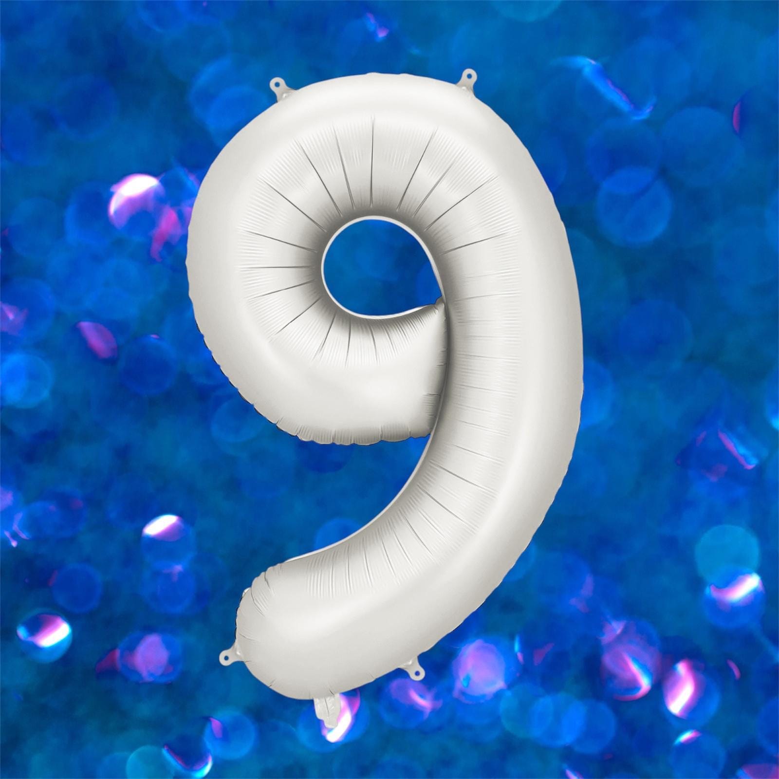 Foil Palloncini Numeri 9 Blu 40" (101cm), Gonfiabili Elio O Aria - Foto 6