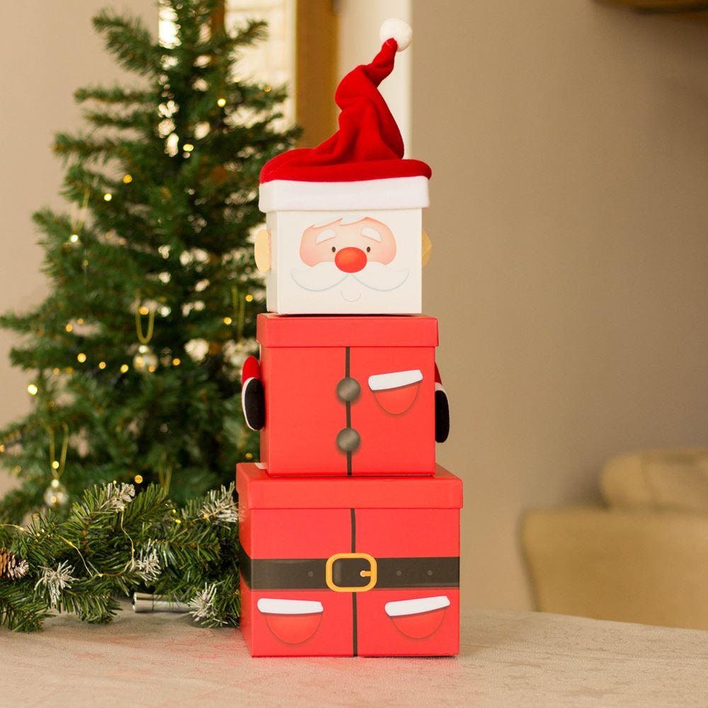 Stackable Christmas Gift Boxes Nested Christmas Eve Box - Etsy UK