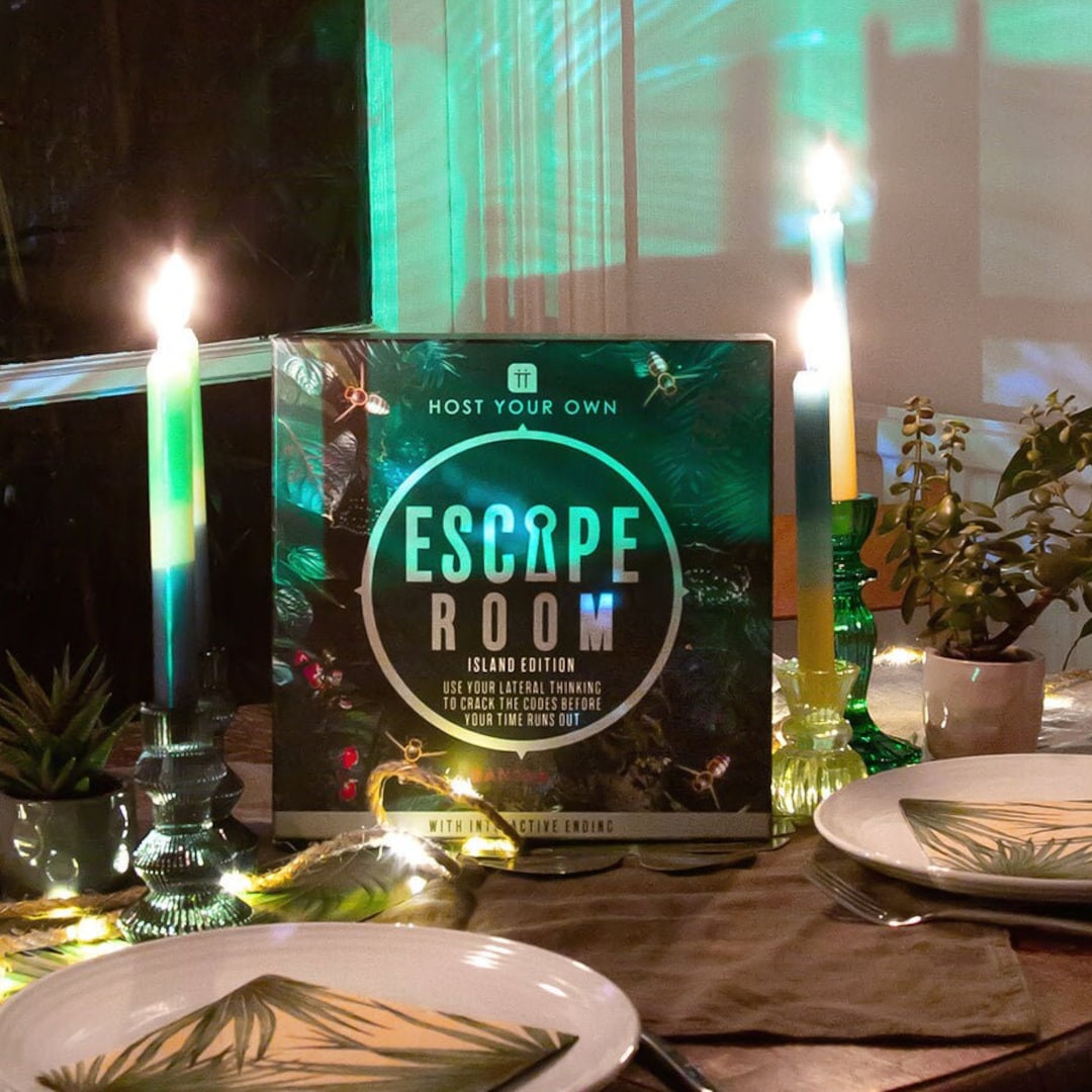 Host Your Own Escape Room Board Game, Tropical Island Family Game Night