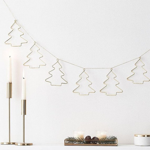 Party Deco Wooden Christmas Decoration Mistletoe Garland Bunting 1.2m Party Deco Wooden Christmas Decoration Mistletoe Garland Bunting 1.2m