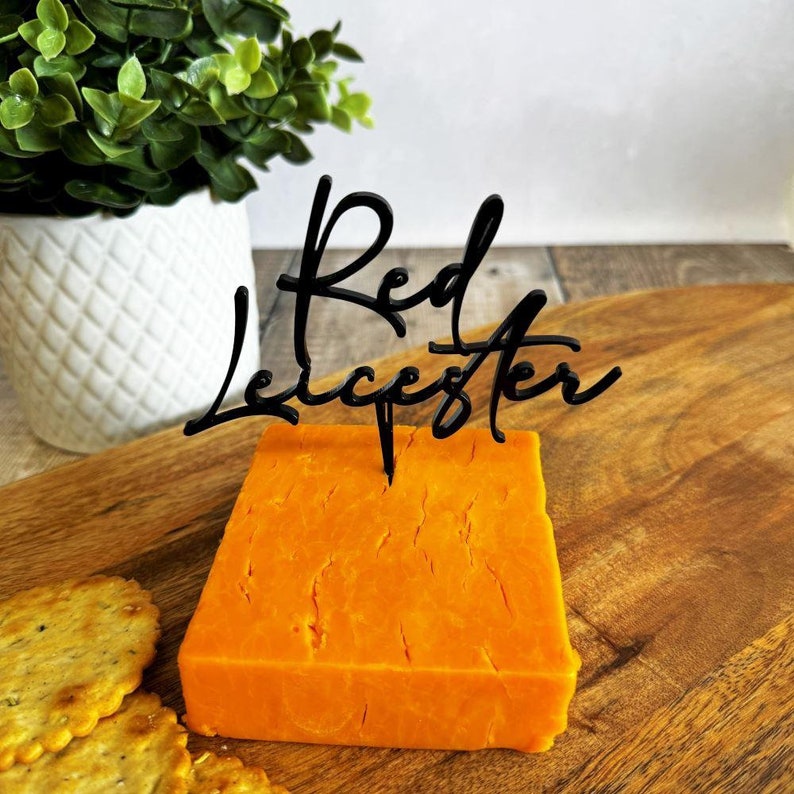 Sample Cheese Sign Custom Cheese Marker, Cheese Picks, Cheese Labels, Acrylic Cheeseboard ...
