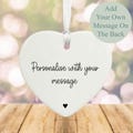 Personalise Your Own Porcelain Heart, Any Message, Custom Made Gift For All Occasions, His Hers Birthday Anniversary Keepsake