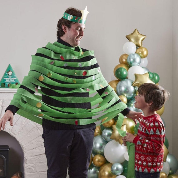 Christmas Tree Dress Up Game Family Festive Fun Dress Up Game Christmas Game Childrens Christmas Paper Game