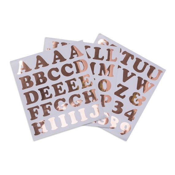 71 Rose Gold Alphabet Aufkleber Handwerk Buchstaben Und Etsy
