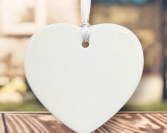 Targhetta in ceramica a forma di cuore - Italia