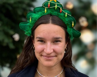 Fascia per capelli a forma di albero di Natale a spirale per 2,90