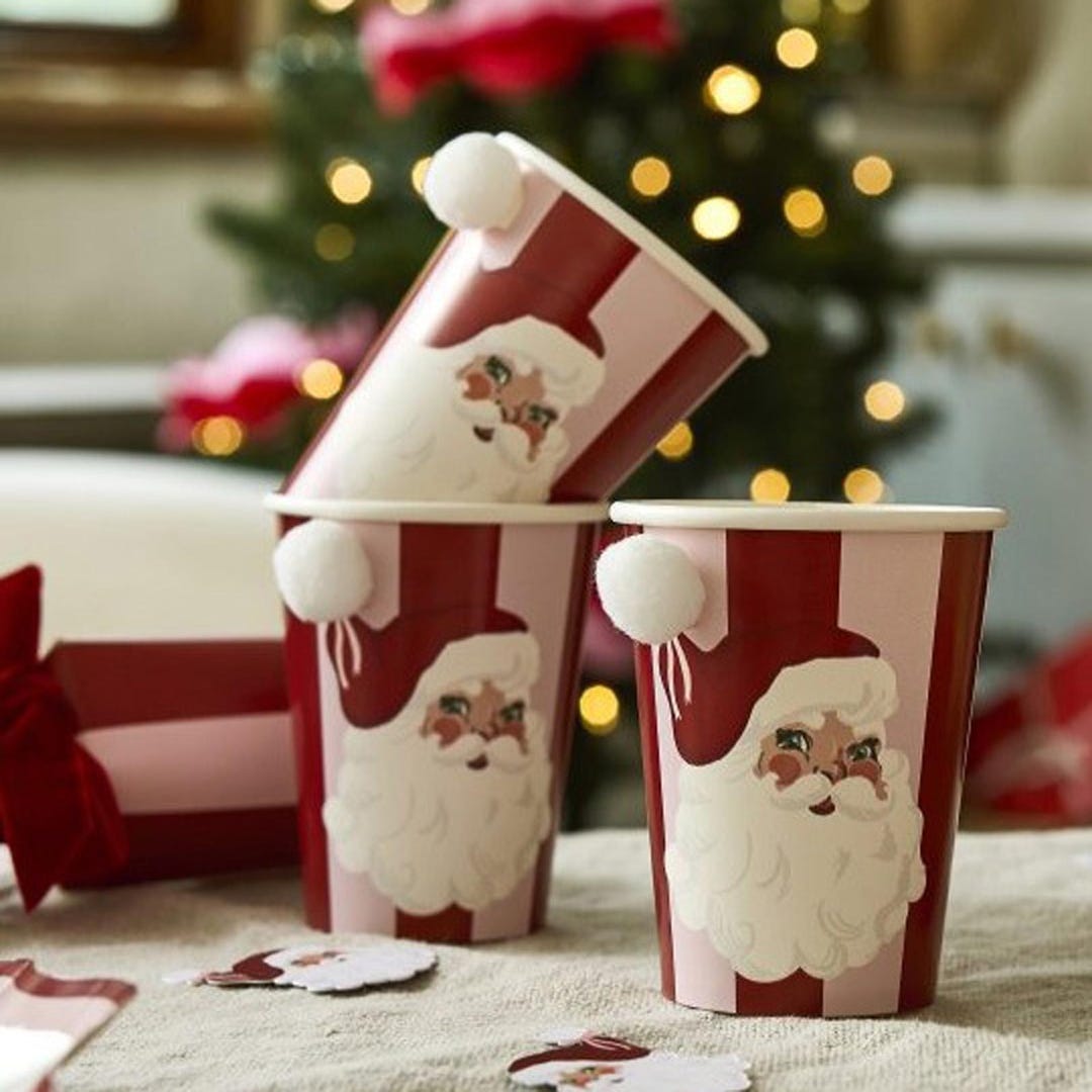 Kerstbekers / kerstmokken met sneeuwmannetjes 4 stuks | Fun en Feest