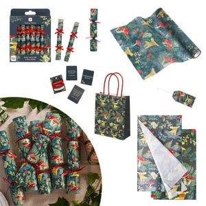 Christmas Forest Crackers, Festive Dinner Table Favours, Christmas Crackers, Party Table Decorations, Luxury Christmas Crackers