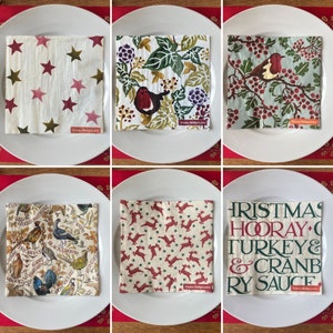 Luxury Christmas Dinner Napkins, Festive Party Tableware, Christmas Partyware, Bird Paper Napkins, Festive Traditional Table Decoration