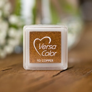 Versacolor Copper Small Pigment Ink Pad, Stamp Pad, Stamp Ink, Ink For Stamp, Inkpad For Rubber Stamp, Colour Ink Pad, Scrapbooking