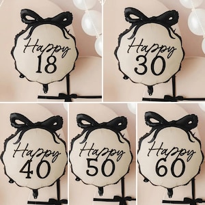 Age Milestone Foil Balloon, 18th 30th 40th 50th 60th Birthday Decor, Number Balloon Party Decoration, Big Birthday Celebration Prop