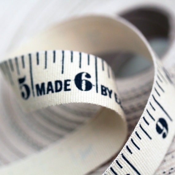 Typewriter Alphabet Natural Cotton Ribbon 1m Craft Ribbon