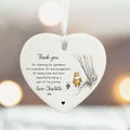 Thank You Keepsake Gift, Winnie The Pooh Porcelain Hanging Heart, Teacher Gift, Appreciation Keepsake, Role Model Gift