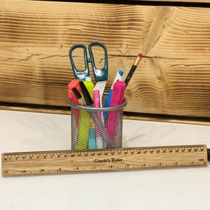 Personalised 30cm Wooden Ruler Gift, School Keepsake Gift, Oak Wood 5th Anniversary Gift, Gift For Teacher, Gift For School