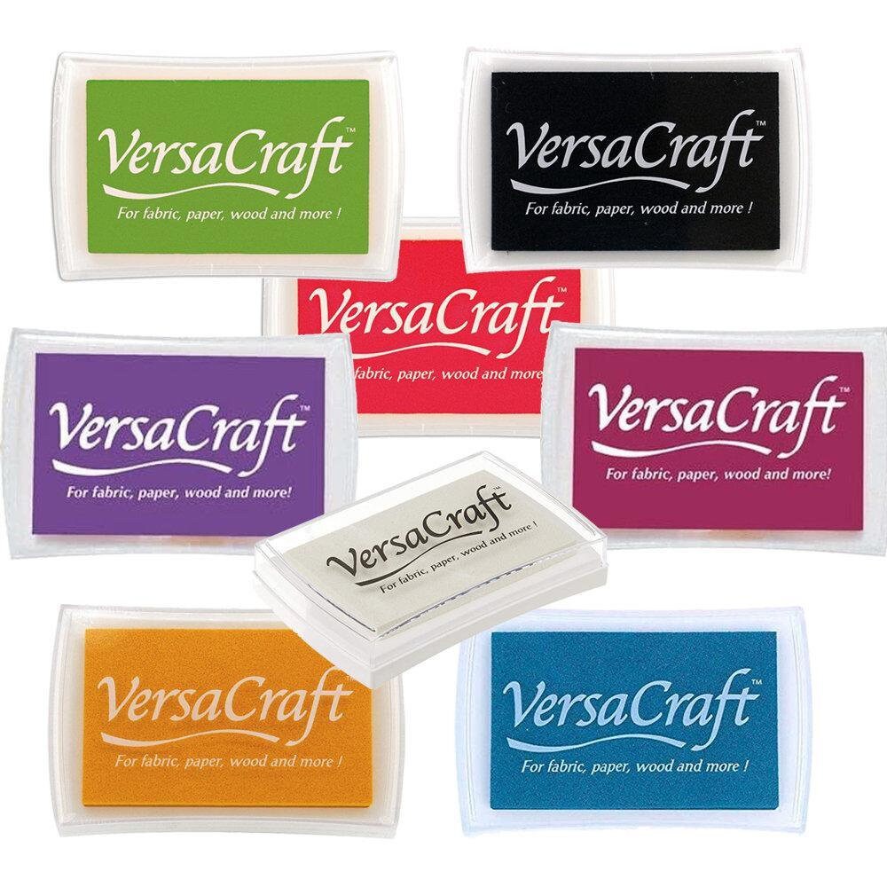 Versacraft Ink Pad, Fabric Ink Pad, Fabric Stamp Pad, Waterproof Ink Pad,  Black Washable Ink Pad, Versacraft Stamp Pad, Wood Ink Pad black 