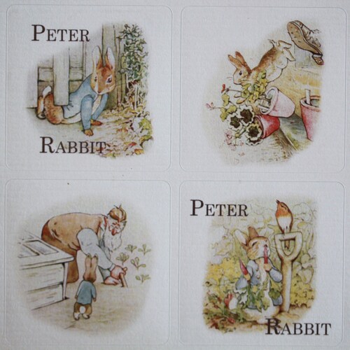 35 Peter Rabbit Stickers Beatrix Potter Sticker Sheet - Etsy