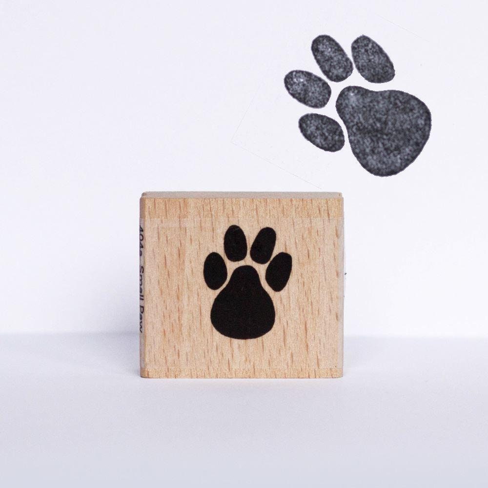 Large Paw Print Stamp Cat Paw Rubber Ink Stamp Dog Paw Craft Etsy