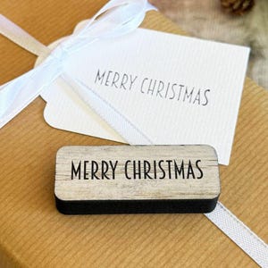 Hölzerner Stempel der frohen Weihnachten, handgemachter Feiertags-Handwerks-Stempel für Karten, Geschenkverpackung, Weihanchten-Projekte, Scrapbooking-Handwerk