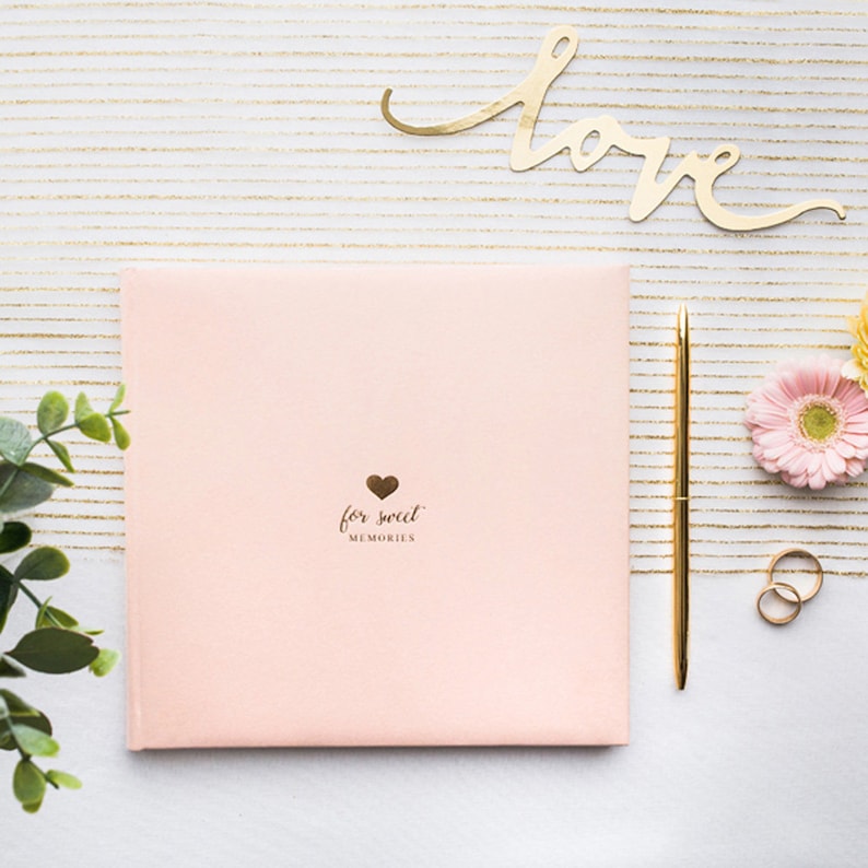Guest Book For Sweet Memories Powder Pink 22 Pages Wedding Keepsake