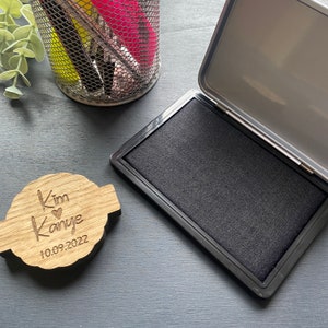 Black Ink Pad, Black Ink Stamp Pad, Non-toxic Ink Pad Stamp, Water