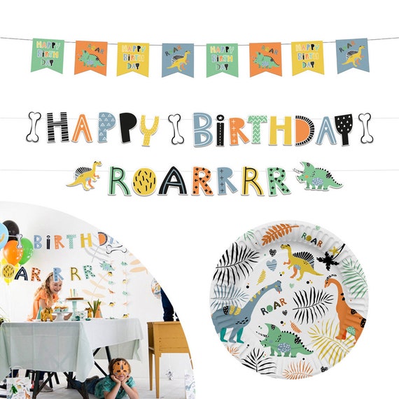 20 Dino-Hängewirbel Für Kinderpartys – Bunte Deko Für Geburtstag & Babyparty