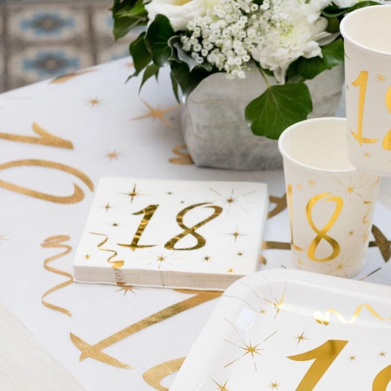 40 Tovaglioli Di Carta Neri E Oro 33x33 Cm - Eleganti Usa E Getta Per Feste E Buffet