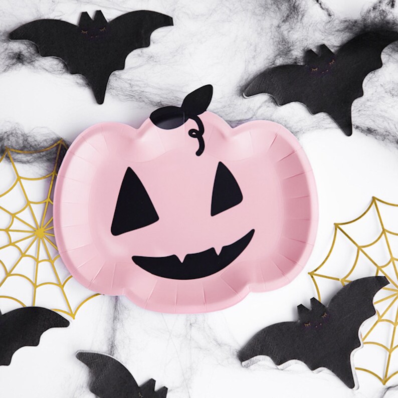 Halloween Favour Bags Pink Skeleton Bags 6 Halloween Treat Bags Halloween Party Bags Halloween Decorations Pink /'boo/' Bags