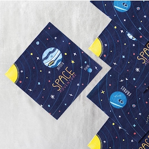 20 Space Party Napkins, Rocket Party, Space Party Decorations, Space Birthday Party, Childrens Space Party, Astronaut Partyware