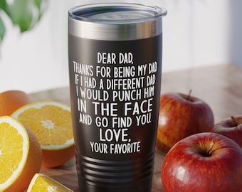 Geschenk für Papa, Papa Geschenk, Vatertagsgeschenk, Vatertagsgeschenk, Geschenk für Ihn, Vatertagsbecher, Becher, Reise Kaffeebecher, heiß oder kalt 20oz