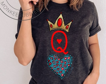 Camiseta Queen of Hearts // Camiseta Queen of Hearts // Camiseta Queen // Camisa Single Ladies // Camisa Queen Of Hearts // Glam // Camisa Queen // Unisex