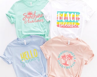 Summer Vibes Tee || Zomer T-Shirt || Beachy Tee || Salt Life Shirt || Vakantie Tee || Strand Vakantie Shirt