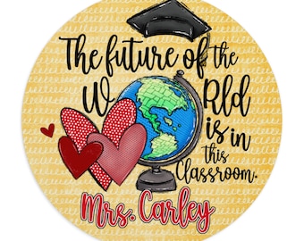 Die ZUKUNFT der Welt Lehrer Mousepad, Personalisierte Lehrer Mauspad, Lehrer Geschenk, niedliches Geschenk für Lehrer, Lehrer Wertschätzung