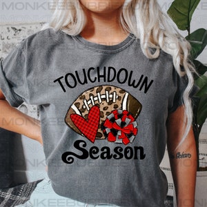 Game Day Football T-Shirt || Comfort Colors || Game Day Shirt || Cute Football Shirt || Cute Game Day Tee || Game Day Leopard Print Shirt