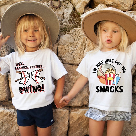 Funny Softball Sister Brother T Shirt Cute Gift For Girl Boy Funny Softball Sister Brother T Shirt Cute Gift For Girl Boy