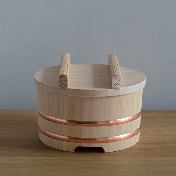 Sawara Cypress Ohitsu Rice Chest - 15cm | 18cm | 21cm