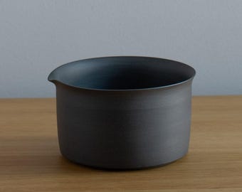 Kittate Tüllen Matcha Schale - Schwarz