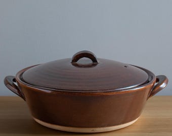 Japanische Daube Donabe Mittel - Braun