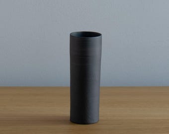 Zylinder Vase - Schwarz