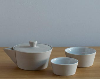 Ireko Chaki Houhin & Tasse Set - Sand