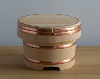 Sawara Cypress Ohitsu Edobitsu Rice Chest