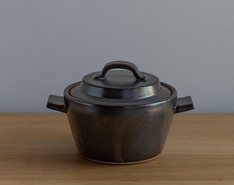 Petit ragoût Donabe - Marron | Blanc