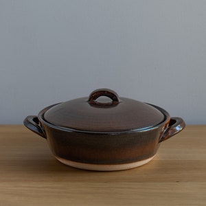 Japanse daube donabe klein - bruin | Wit